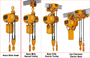 ວຽກງານກໍ່ສ້າງ HSY ປະເພດ 1 Ton 3Ton 380V 220V 60HZ 6m Crane Hoistlifting Machine Electric Chain Hoist