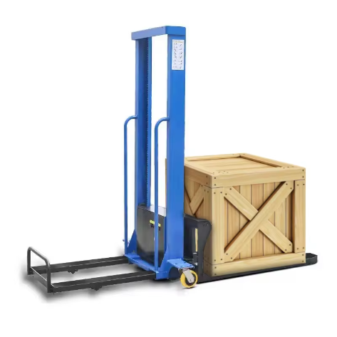 electric lifting self loading forklift